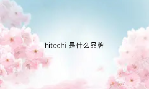 hitechi是什么品牌